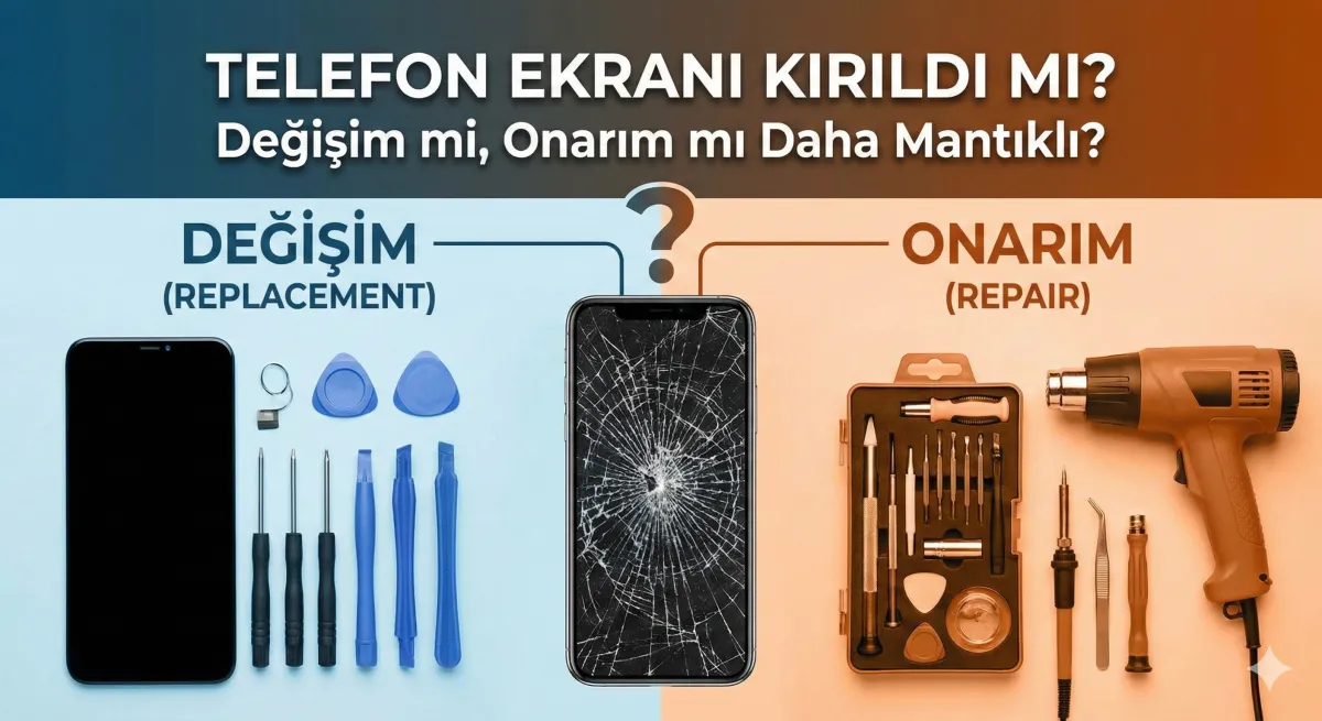 Telefon Ekranı Kırıldıysa Ne Yapmalısın? Değişim mi, Onarım mı Daha Mantıklı?